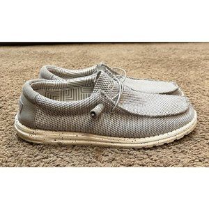 Hey Dude Wally Sox Lightweight Slip-On Ash Grey Men's Comfort Shoes Size 12 EUC